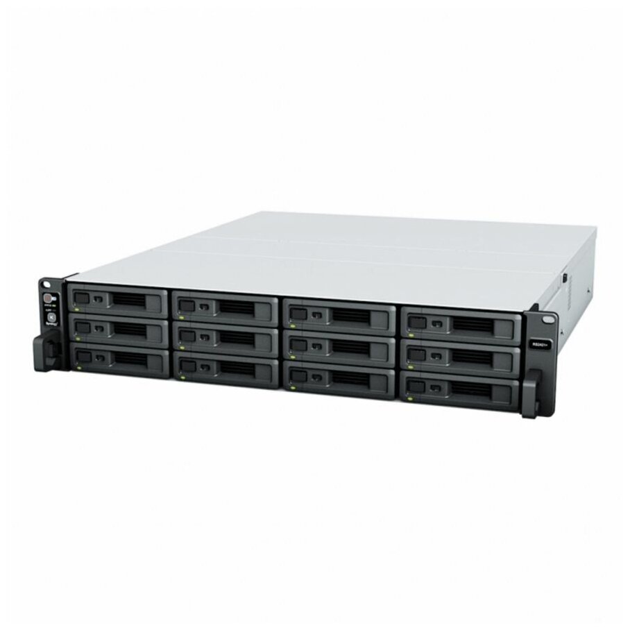   RackStation Synology RS2421+ (2U 12x3,5/2,5' HDD, 4-core 2.2 GHz, 4 GB DDR4 ECC UDIMM, 4xGbE LAN)