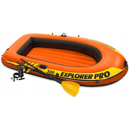 лодка 3 х местная explorer 300 211 117 41 см Надувная 3-х местная лодка Explorer Pro 300 244х117х36 см. с веслами и насосом до 200 кг.