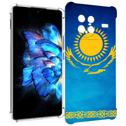 Чехол MyPads герб и флаг казахстана для Vivo X Note 5G задняя-панель-накладка-бампер чехол mypads герб флаг днр 1 для vivo x note 5g задняя панель накладка бампер