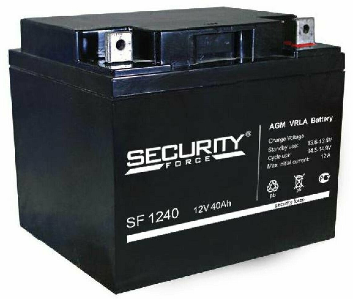 SF 1240 Security Force Аккумулятор 12В, 40 А*ч