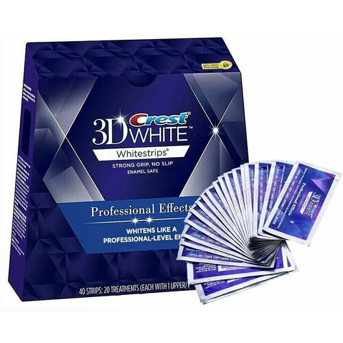 фото Отбеливающие полоски для зубов (20-ти дневный курс) crest 3d white