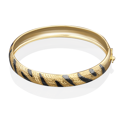 PLATINA jewelry Золотой браслет без камней с алмазной гранью 05-0532-04-000-1130-04, размер 17
