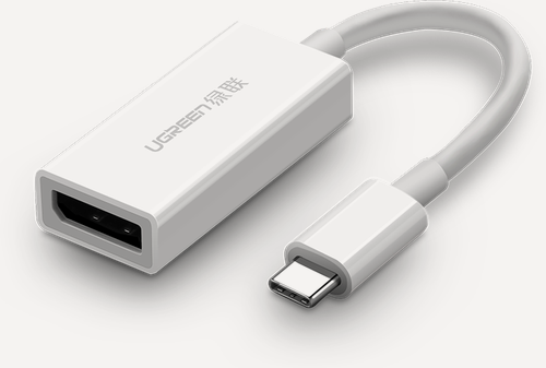 Изображение товара Адаптер USB-C-DisplayPort Ugreen, 4K@60Гц, 15см, цвет белый (40372)