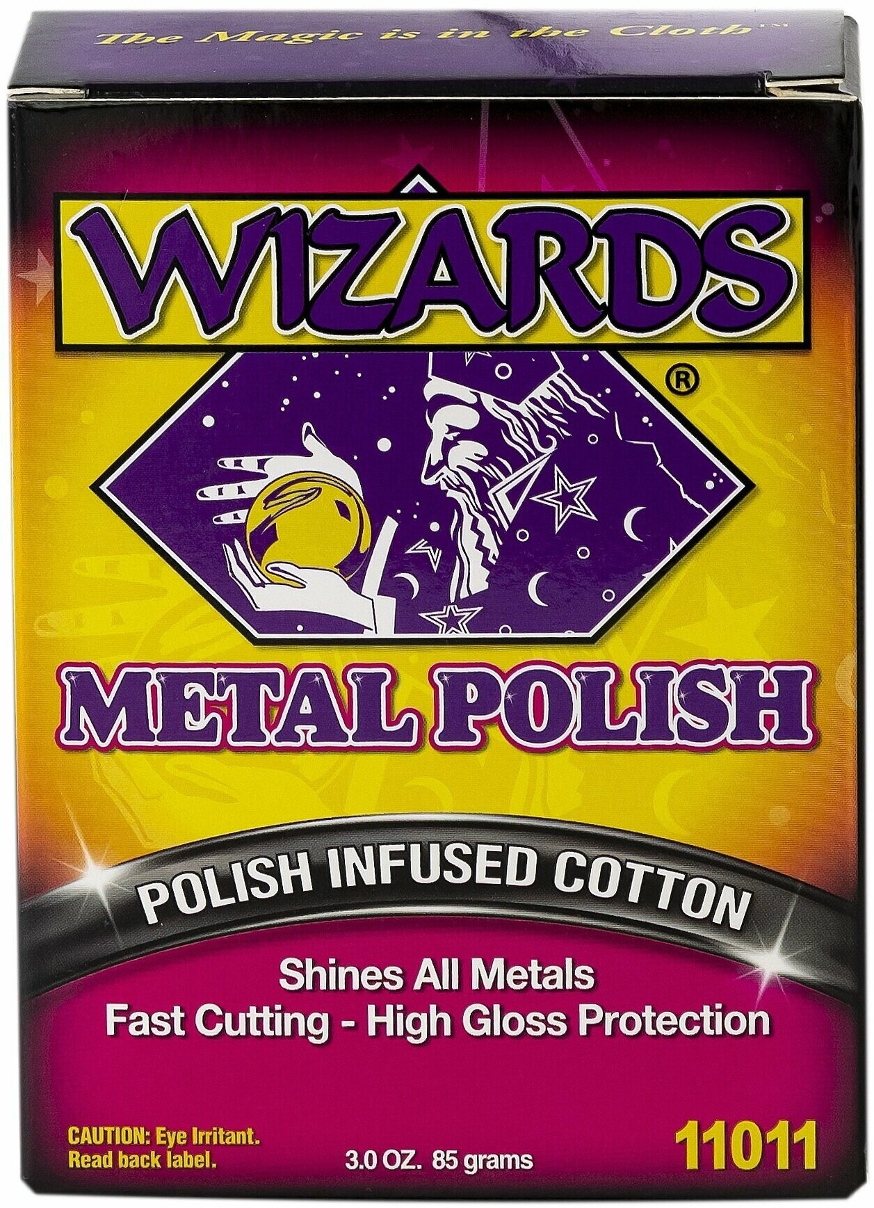 Вата для очистки и полировки металла Wizards Metal Polish 85 г