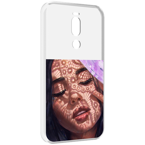 Чехол MyPads девушка-под-кружевами женский для Meizu X8 задняя-панель-накладка-бампер