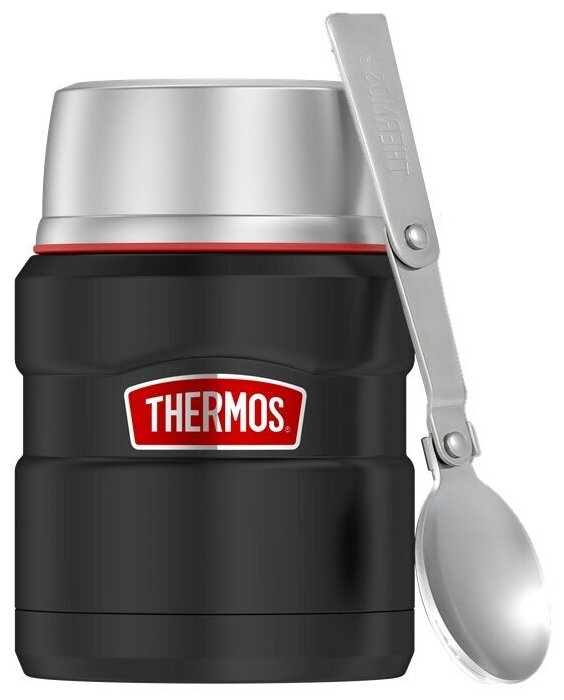 Термос для еды и напитков THERMOS ORIGINAL 0,47 л. SK3000 RSMB цвет угольный, сталь 18/8