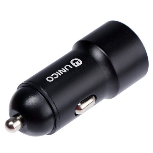 Автомобильное зарядное устройство Krutoff UN, 2xUSB, 2.4 A, черное