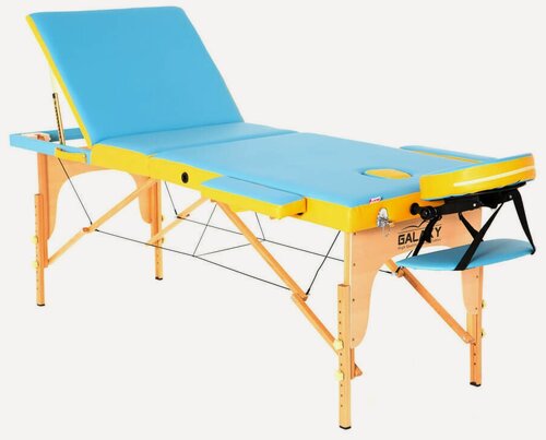 Изображение товара Складной массажный стол Galaxy Triton, 3-х секционный, размер 195х70