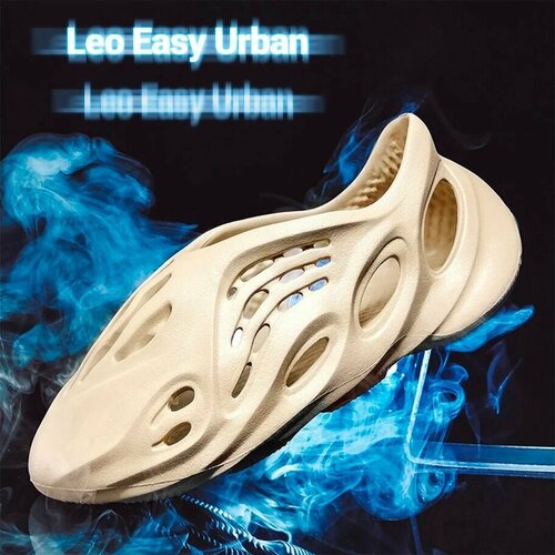 фото Шлепанцы леопард leo easy urban, размер 37-38, бежевый