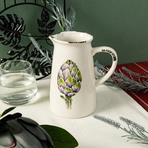 Керамическая Ваза декоративная интерьерная Кувшин Лаванда Прованс Сканди Подарок Сувенир Праздник