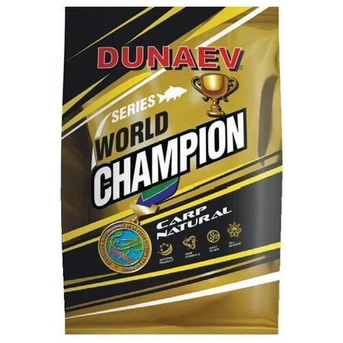 Прикормка DUNAEV World Champion Carp Natural - 1 кг прикормка dunaev world champion carp secret 1кг