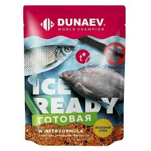 прикормка зимняя dunaev ice ready плотва 0 75 кг Прикормка DUNAEV iCE-READY 0.5кг Плотва