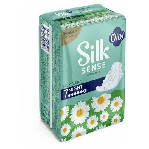 ОЛА OLA! прокладки SILK SENSE Ultra Deo Night Ромашка №7