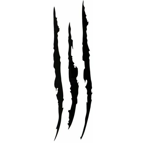 Светоотражающая наклейка Царапины 41х12 см черный 503₽