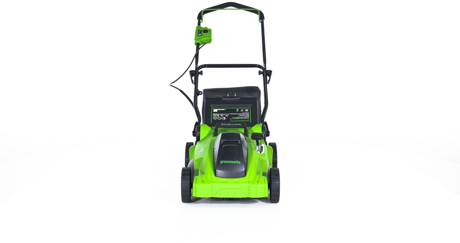 Аккумуляторная газонокосилка GreenWorks GD40LM16X 2517907 - фото №6