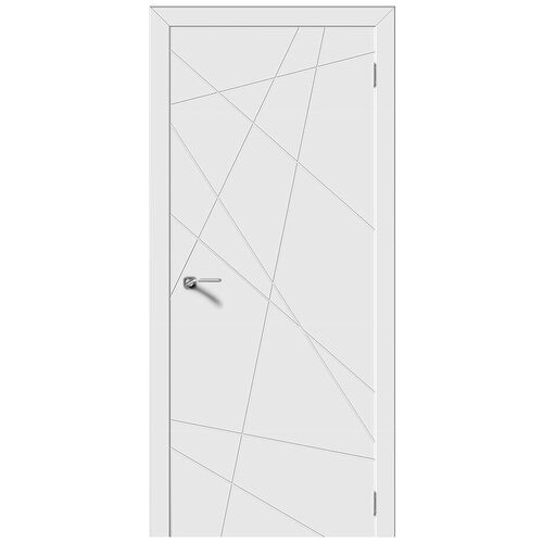 Дверь Верда Вектор эмаль Белый 2000*700 + коробка и наличники