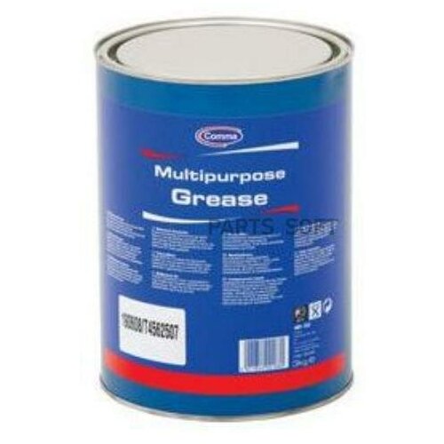 COMMA MULTIPURPOSE GREASE 2 3kg смазка литиевая 3kg, многоцелевая, водостойкая COMMA GR23KG