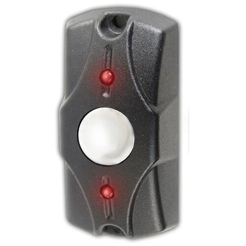 Кнопка выхода накладная с индикацией Циклоп (черная) металлическая для уличного монтажа кнопка выхода накладная со светодиодом кн 05к металлическая для уличного монтажа
