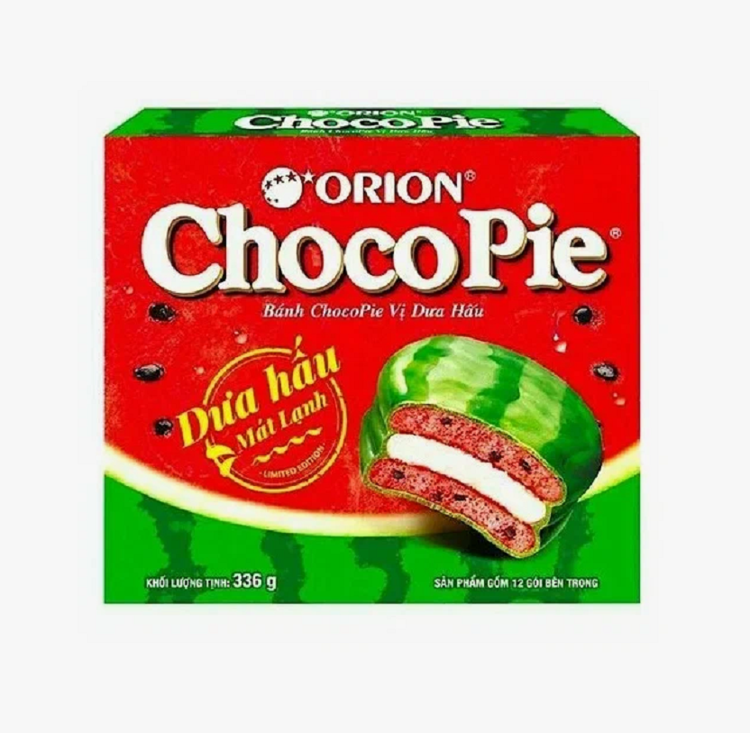 Orion Choco Pie Watermelon 336гр (Вьетнам)