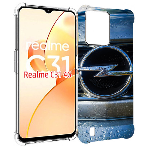 Чехол MyPads opel опель 3 мужской для OPPO Realme C31 задняя-панель-накладка-бампер