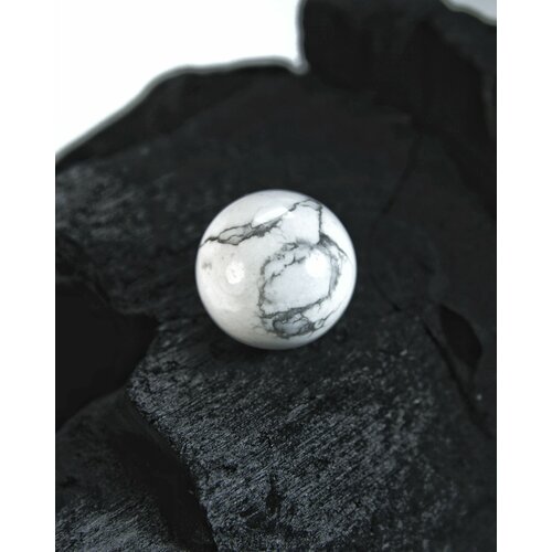 Интерьерный шар для коллекции из натурального камня Кахолонг, диаметр 17-18 мм