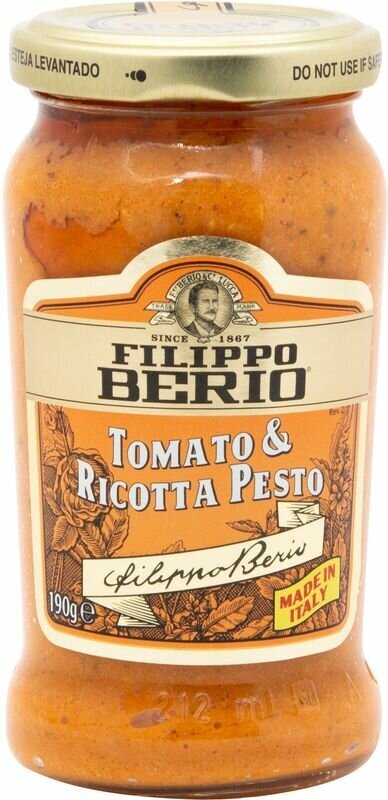Соус Filippo Berio Песто с томатами и сыром рикотта