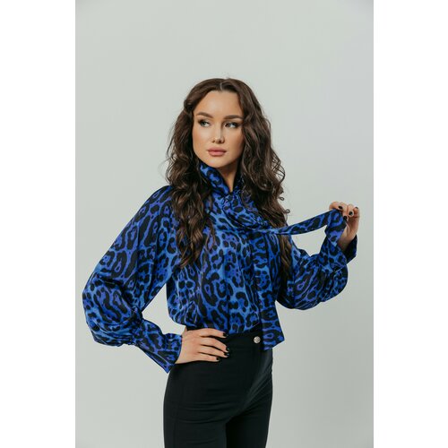 Блуза  Mistero, размер 48, синий