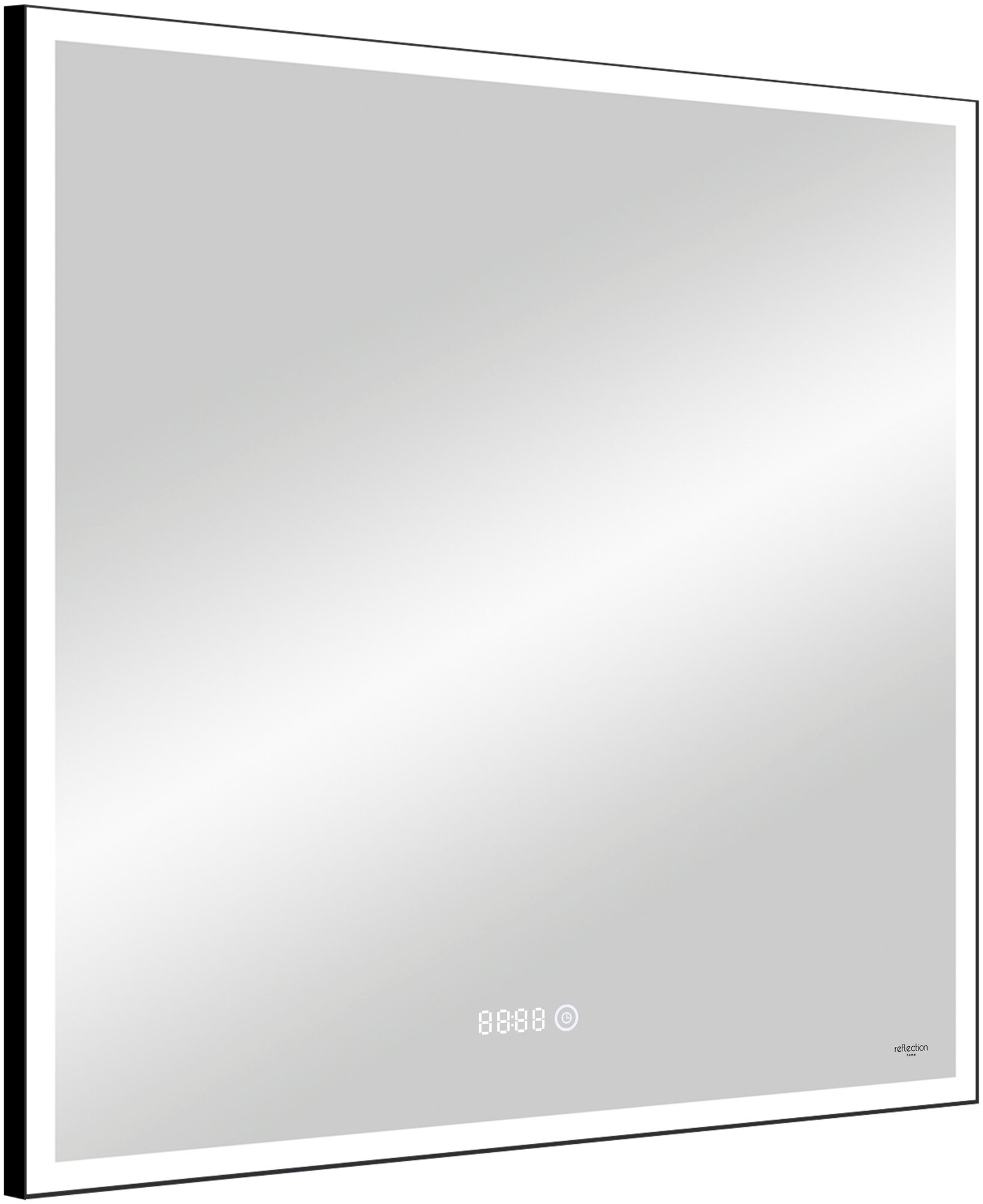 Обзор: Зеркало для ванной с LED подсветкой, сенсором и часами Reflection Ghost 800х800 RF5224GH