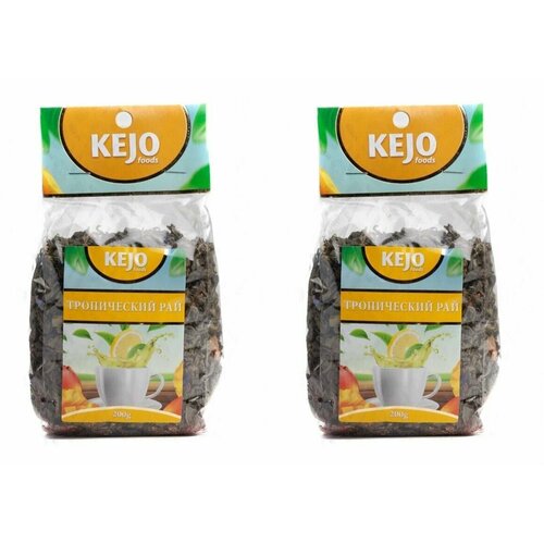 KEJOfoods чай зеленый Тропический рай 200г - 2 штуки