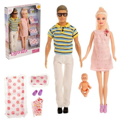 Набор кукол «Дружная семья» с аксессуарами, микс набор кукол дружная семья с аксессуарами
