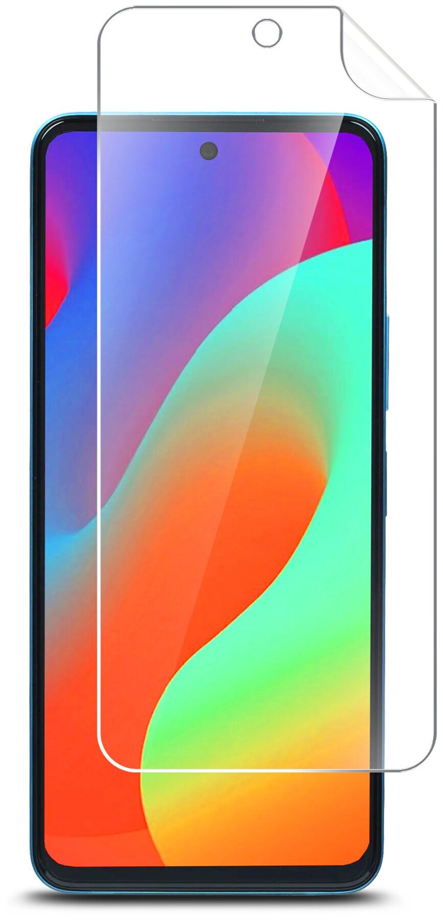 Защитная пленка на Infinix HOT 20s (Инфиникс Хот 20с) на Экран прозрачная гидрогелевая с олеофобным покрытием силиконовая клеевая основа, Miuko