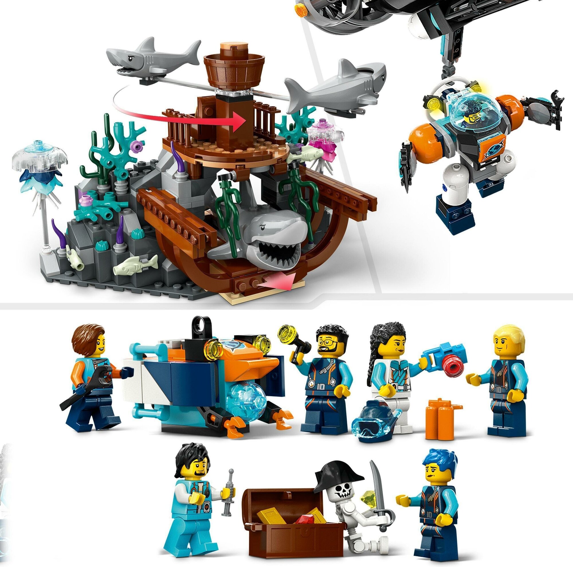 LEGO City Глубоководная исследовательская подводная лодка 60379 - фото №10