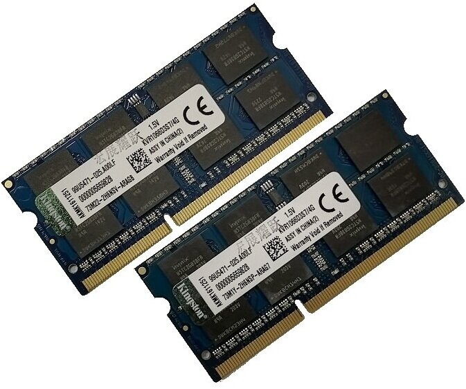 ОЗУ So-Dimm 8Gb PC3-8500s, DDR3-1066, Kingston KVR1066D3S7/4G (Kit 2x4Gb)