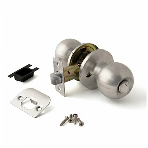 Защелка врезная зш-03 сатин, пуст/фиксатор, шар