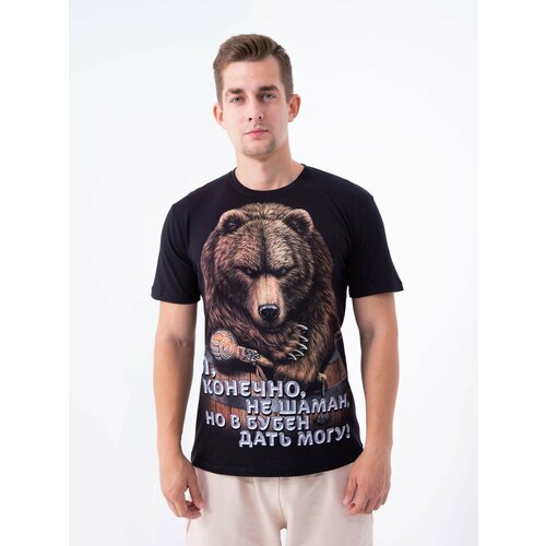 фото Футболка, размер 54, черный нет бренда