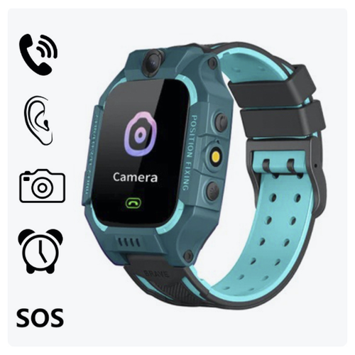 Top-List Умные часы для детей Смарт часы детские с обратным звонком телефоном GPS-трекером кнопкой SOS Z6 зеленые 149000₽