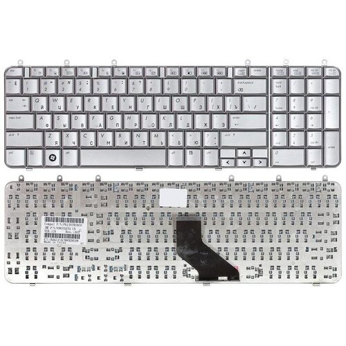 Клавиатура для ноутбука HP Pavilion DV7-1000 серебряная 1302₽