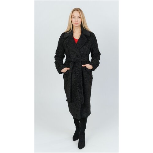 KR-215N Пальто женское черный Kristina Moda