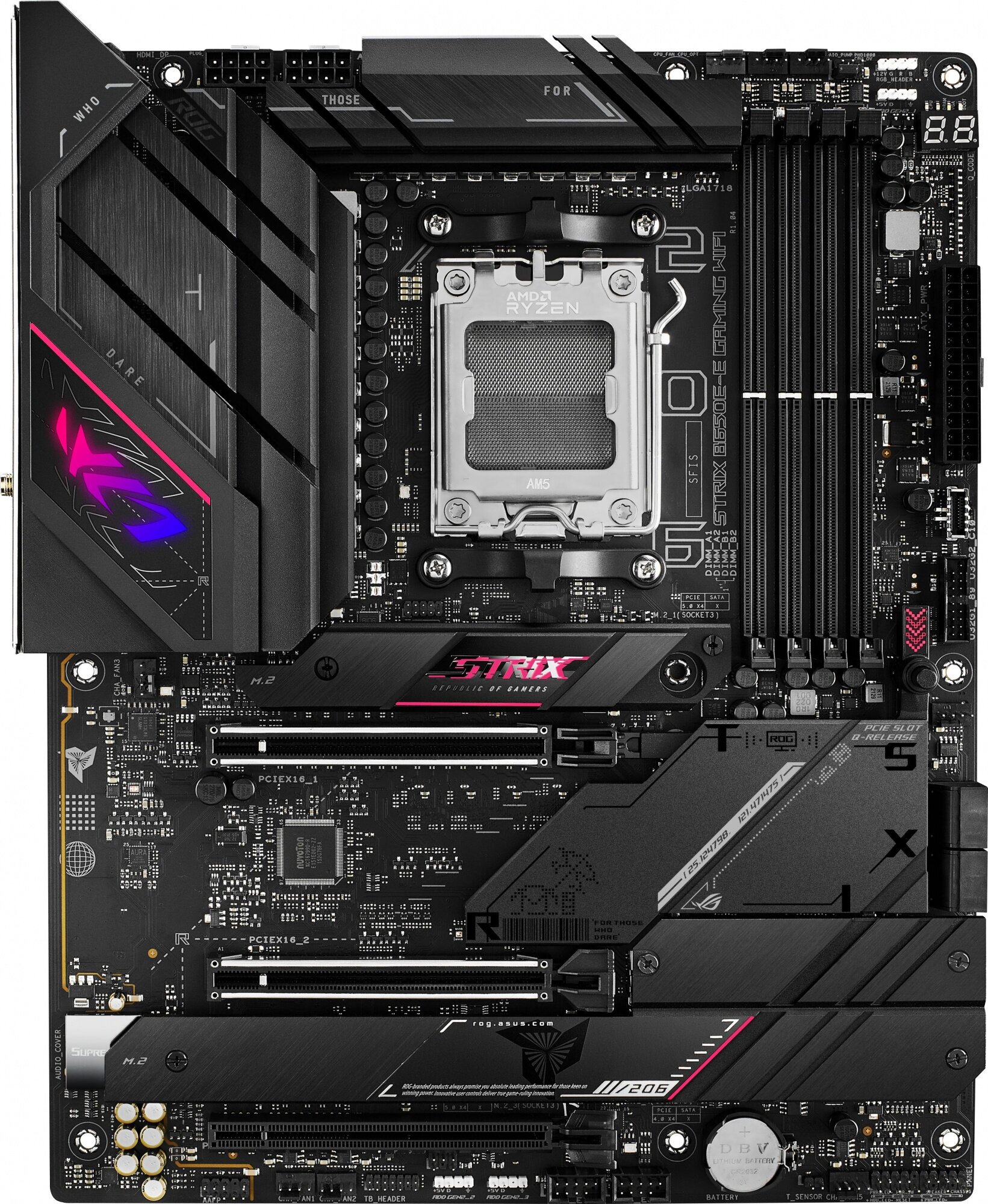 Материнская плата Asus ROG STRIX B650E-E GAMING WIFI SocketAM5 AMD B650 4xDDR5 ATX AC`97 8ch(7.1) 2.5Gg RAID+HDMI+DP