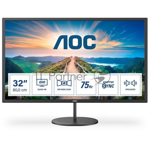Монитор AOC 315 Value Line Q32V40001 черный IPS LED 169 2560x1440 250cd 178гр178гр HD 3524800₽