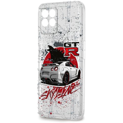 Силиконовый чехол Mcover для Realme 8i с рисунком Nissan GTR Skyline силиконовый чехол mcover для realme c3 с рисунком nissan gtr skyline