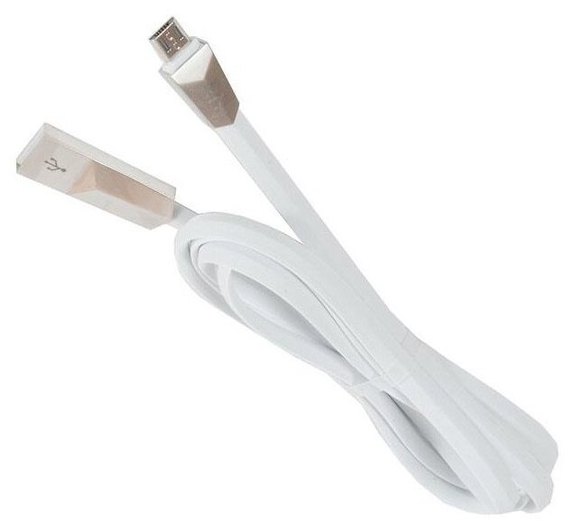 Cable / Кабель USB HOCO x4 Zinc для Micro USB, 2.4 A, длина 1.2 м, белый