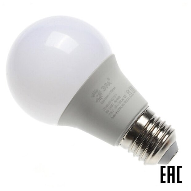 Лампа светодиодная ЭРА LED A60-10W-865-E27 R (диод, груша, 10Вт, хол, E27)