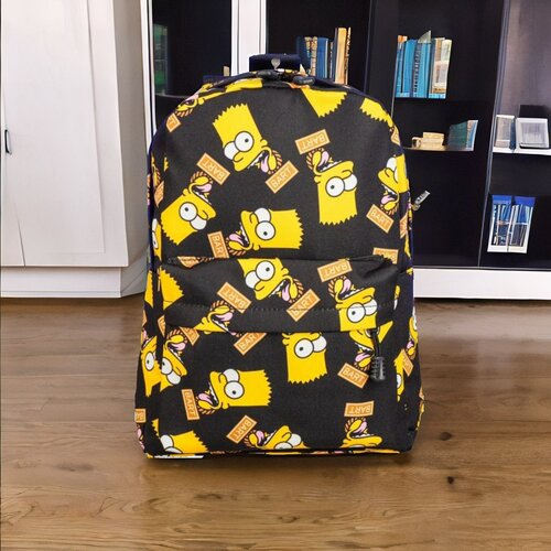 Рюкзак школьный подростковый Симпсоны, 16 л, черный