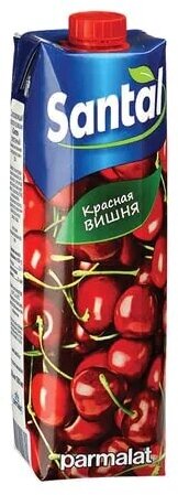 Напиток сокосодержащий 4 шт по 1 л, SANTAL Red