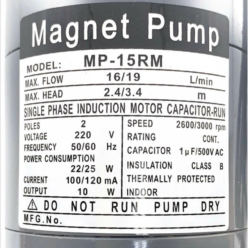 Высокотемпературный магнитный насос MP-15RM - фотография № 2