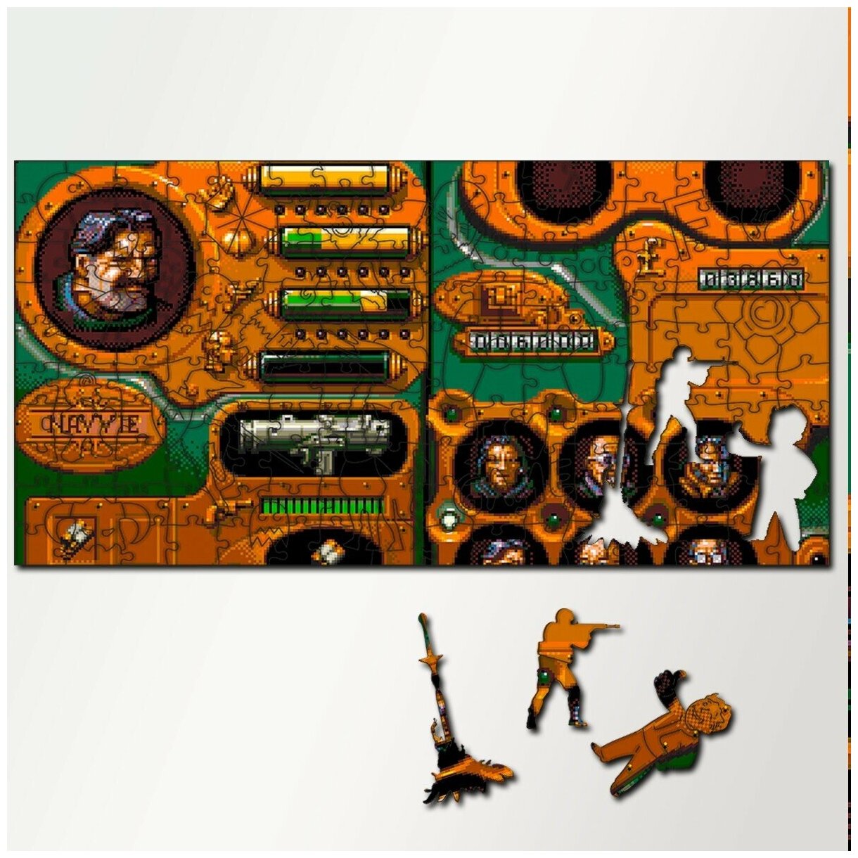 Пазл из дерева с фигурками, 230 деталей, 46х23 см игры Soldiers Of Fortune - 5578