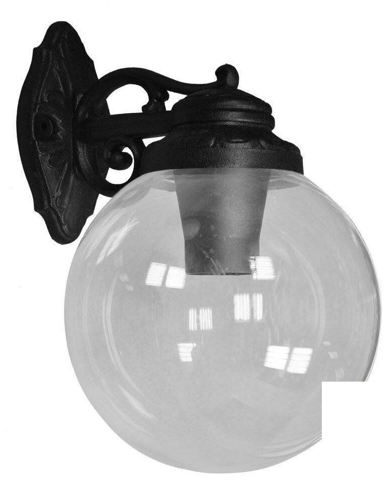 Светильник уличный настенный FUMAGALLI BISSO/G250 G25.131.000. AXE27DN, Черный и Прозрачный