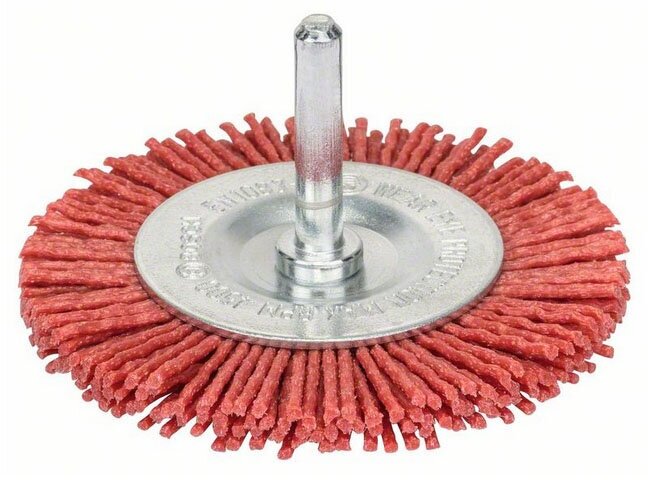 Щетка диск 6мм 1Х100мм нейлон