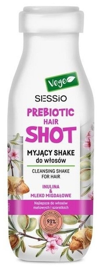 Моющий шейк для волос Sessio Prebiotic инулин и миндальное молоко 350 мл.